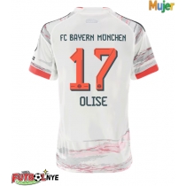 Camiseta Bayern Munich Michael Olise #17 Visitante Equipación para mujer 2025-26 manga corta